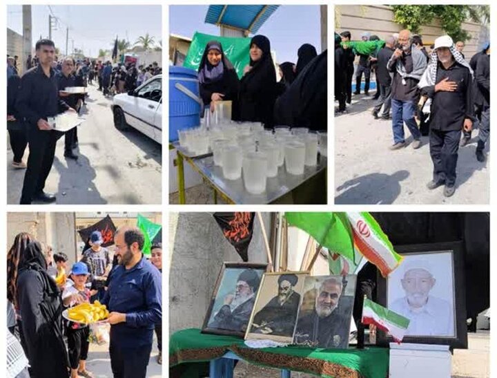 مراسم «علم گردانی» در روستای «درودگاه» دشتستان برگزار شد