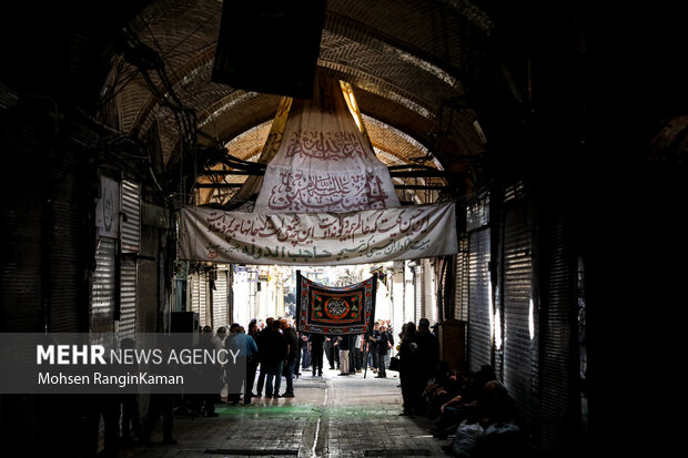 عزاداری روز بیست و هشتم ماه صفر در بازار تهران