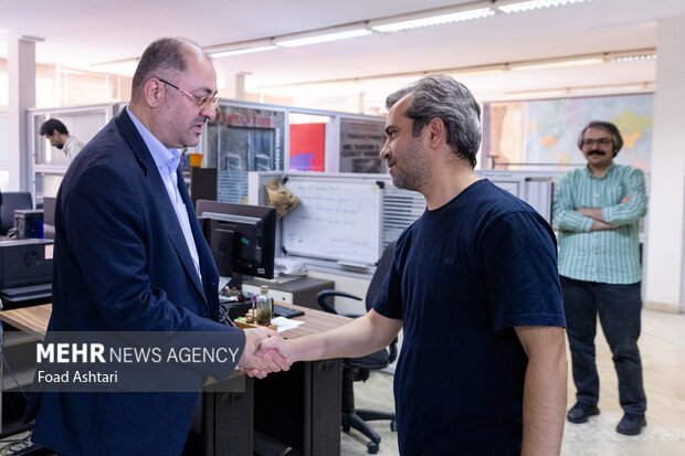 حضور حسین قرایی مدیرکل روابط عمومی سازمان صدا و سیما در خبرگزاری مهر