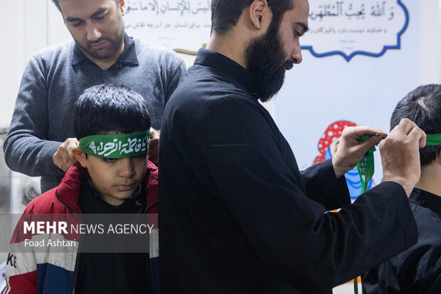 مراسم عزاداری ایام فاطمیه در منطقه قیام تهران