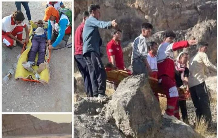 کوهنورد مصدوم در منطقه صعب‌العبور قلعه حیدر شهرستان گناوه نجات یافت